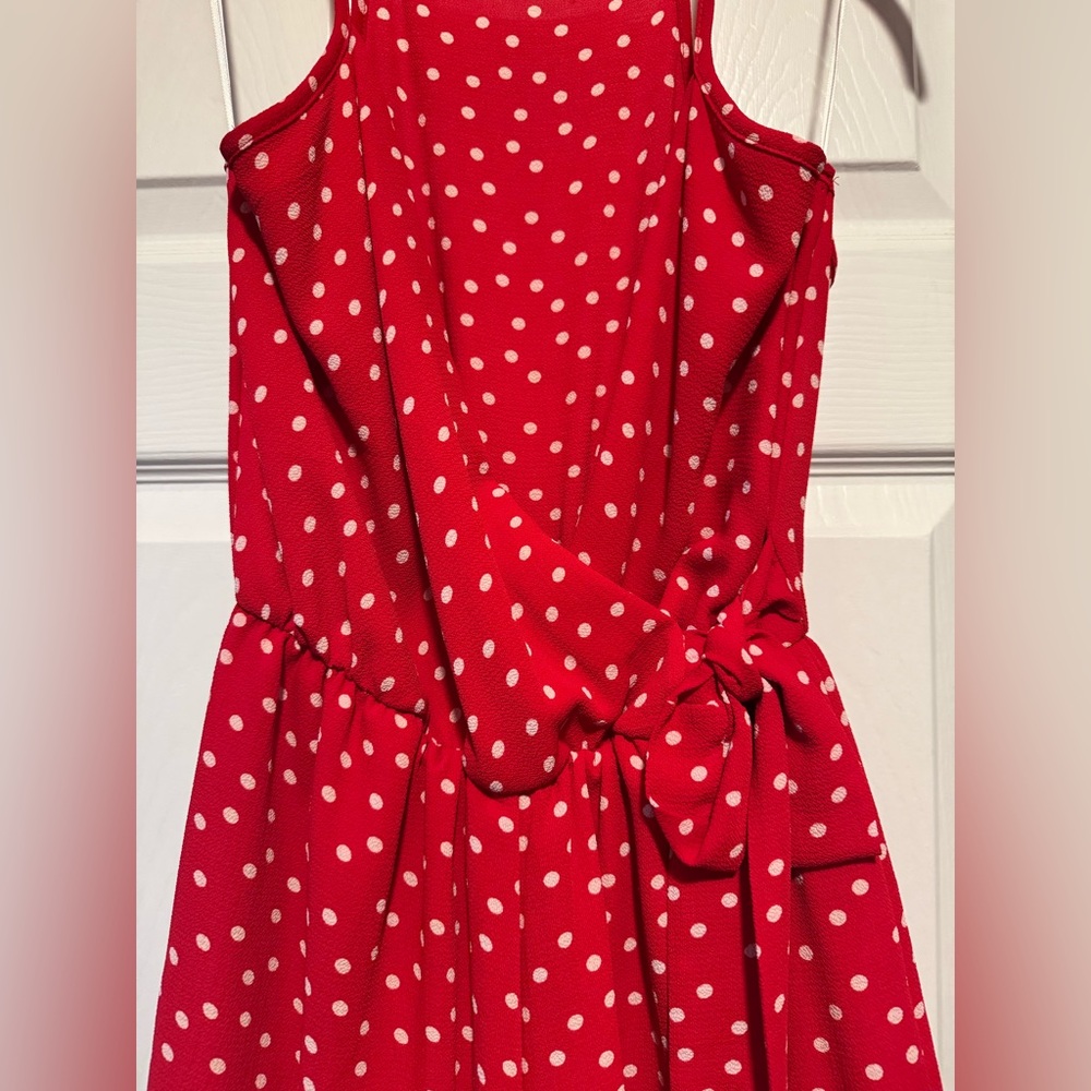 Red Polka Dot Romper M - Picture 3 of 6